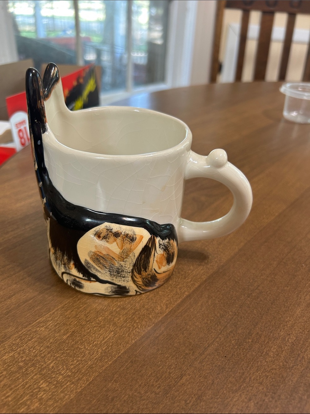 Vintage Dogs by Nina Hand Painted German Shepherd coffee mug. - Picture 2 of 7